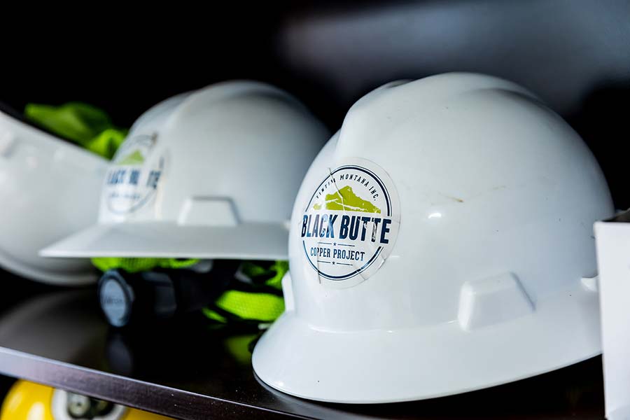 Black Butte Copper Hard hats and safety gear